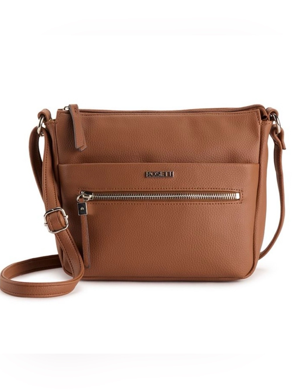 Rosetti Cognac Pebble Leather Crossbody
